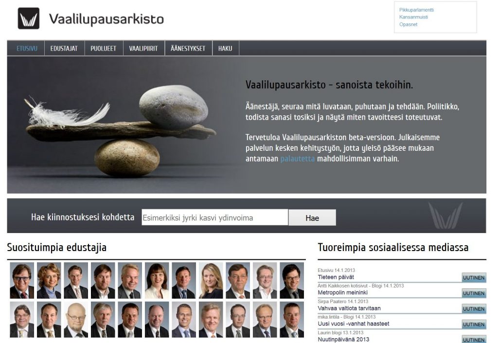 Sanat ja teot. Tasapainossa vai kallistuuko vaaka?